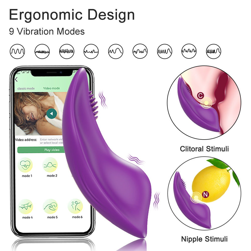 Mini Wearable Vibrator for Couples – App-Controlled Clitoral Stimulator
