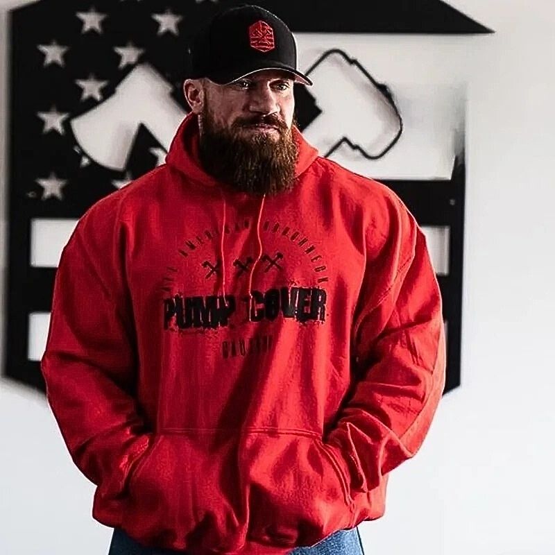 Regius London - Men’s Gym Hoodie – Winter Fleece Pullover (Fitness & Casual)